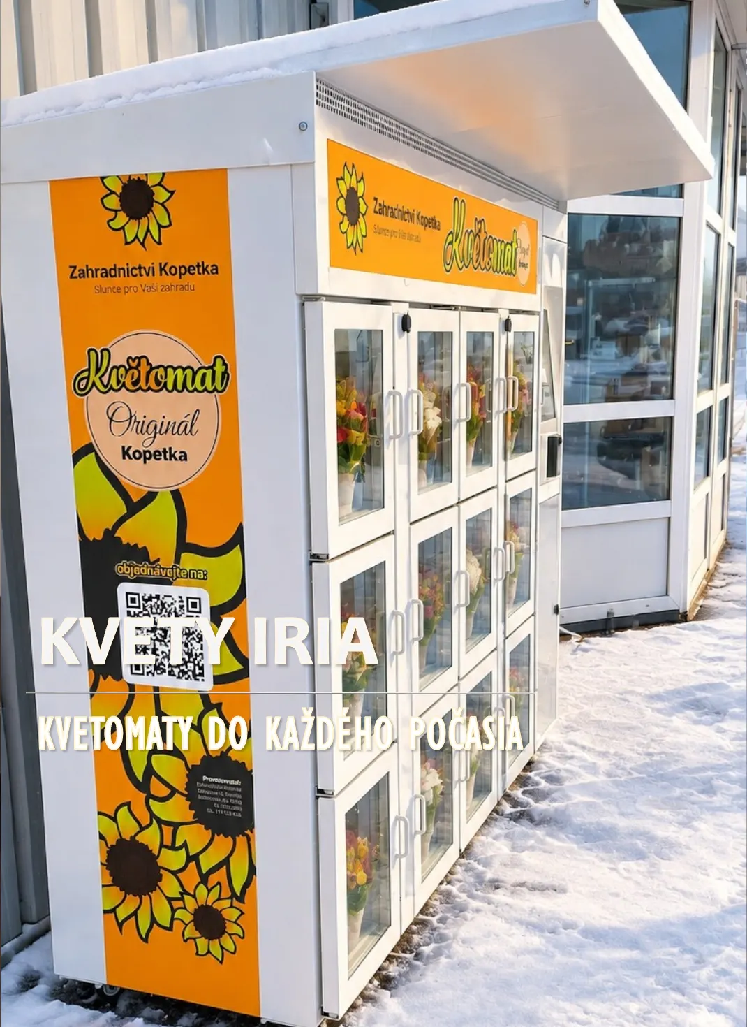 Venkovní květomat na 12 kytic v Moravském Krumlově
