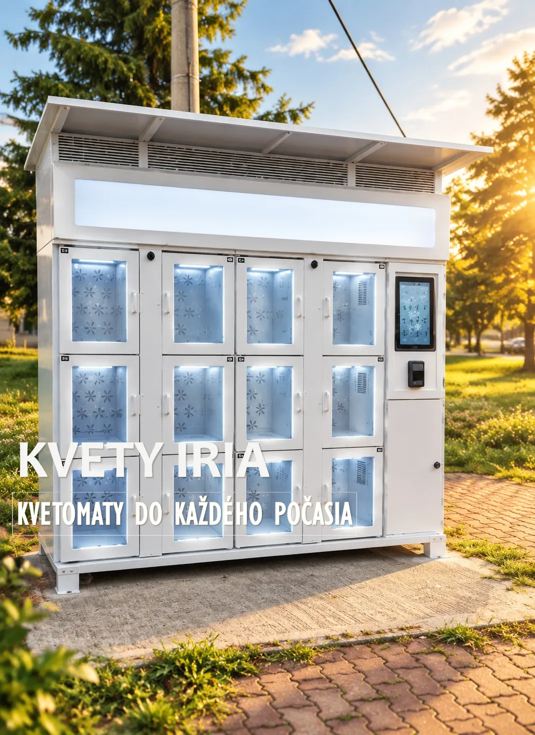 Venkovní květomat na 12 kytic ve sportovní a relaxační zóně