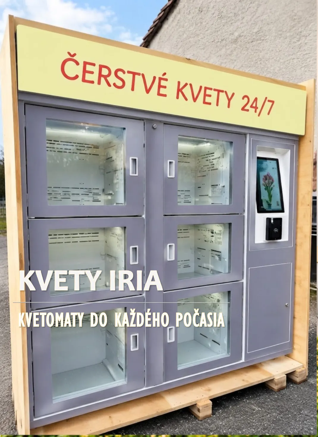 Interiérový květomat na 6 kytic